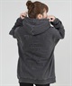 RVCA ルーカ ジップアップ パーカー レディース バックプリント ロゴ BF044-P02(BLK-M)