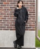 RVCA ルーカ ジップアップ パーカー レディース バックプリント ロゴ BF044-P02(BLK-M)