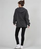RVCA ルーカ ジップアップ パーカー レディース バックプリント ロゴ BF044-P02(BLK-M)
