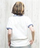 X-girl エックスガール 半袖 Tシャツ レディース リンガーシャツ フロントロゴ LOGO S S RINGER CLASSIC TEE 105251011031(BLACK-S)