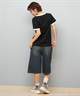 X-girl エックスガール 半袖 Tシャツ レディース リンガーシャツ フロントロゴ LOGO S S RINGER CLASSIC TEE 105251011031(BLACK-S)