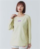 X-girl SPORTSエックスガールスポーツ長袖 Tシャツ レディース ロンT UVカット 吸水速乾 接触冷感 155251013004(WHITE-M)