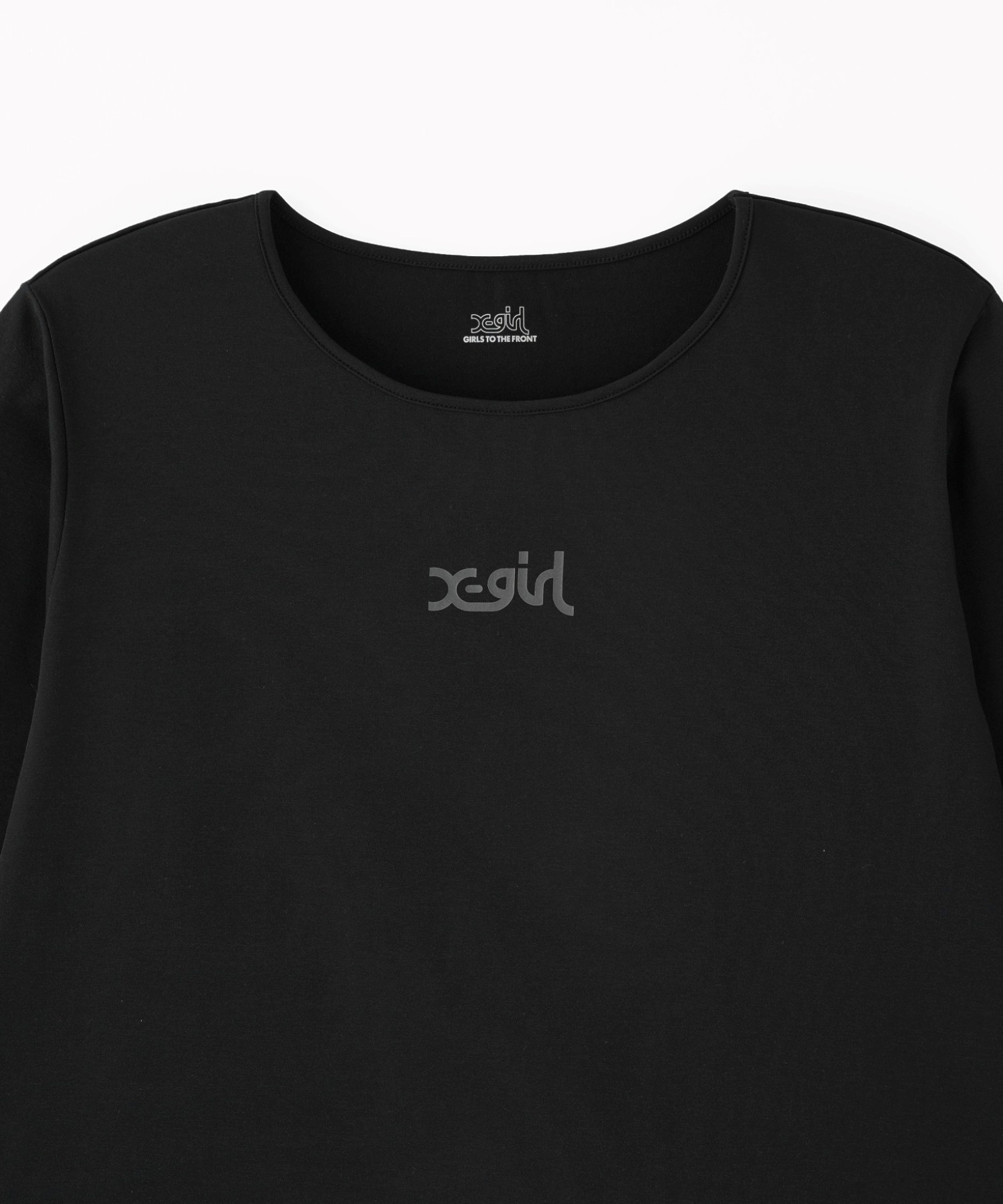 X-girl SPORTSエックスガールスポーツ長袖 Tシャツ レディース ロンT UVカット 吸水速乾 接触冷感 155251013004(WHITE-M)
