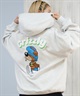 GRIZZLY グリズリー プルオーバー パーカー レディース バックプリント ロゴ KNIT HAT SMOKEY G25FW-4333(BLK-M)