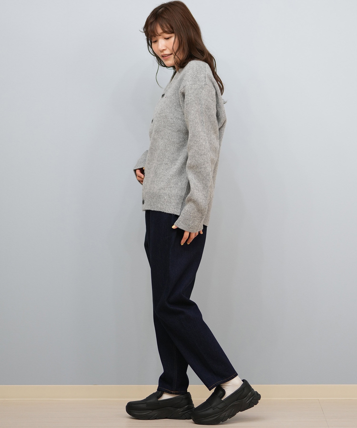 BEVERY HILLS P.C ビバリーヒルズポロクラブ ニット セーター カーディガン レディース シンプル ワンポイント 5487-6750(01RD-M)