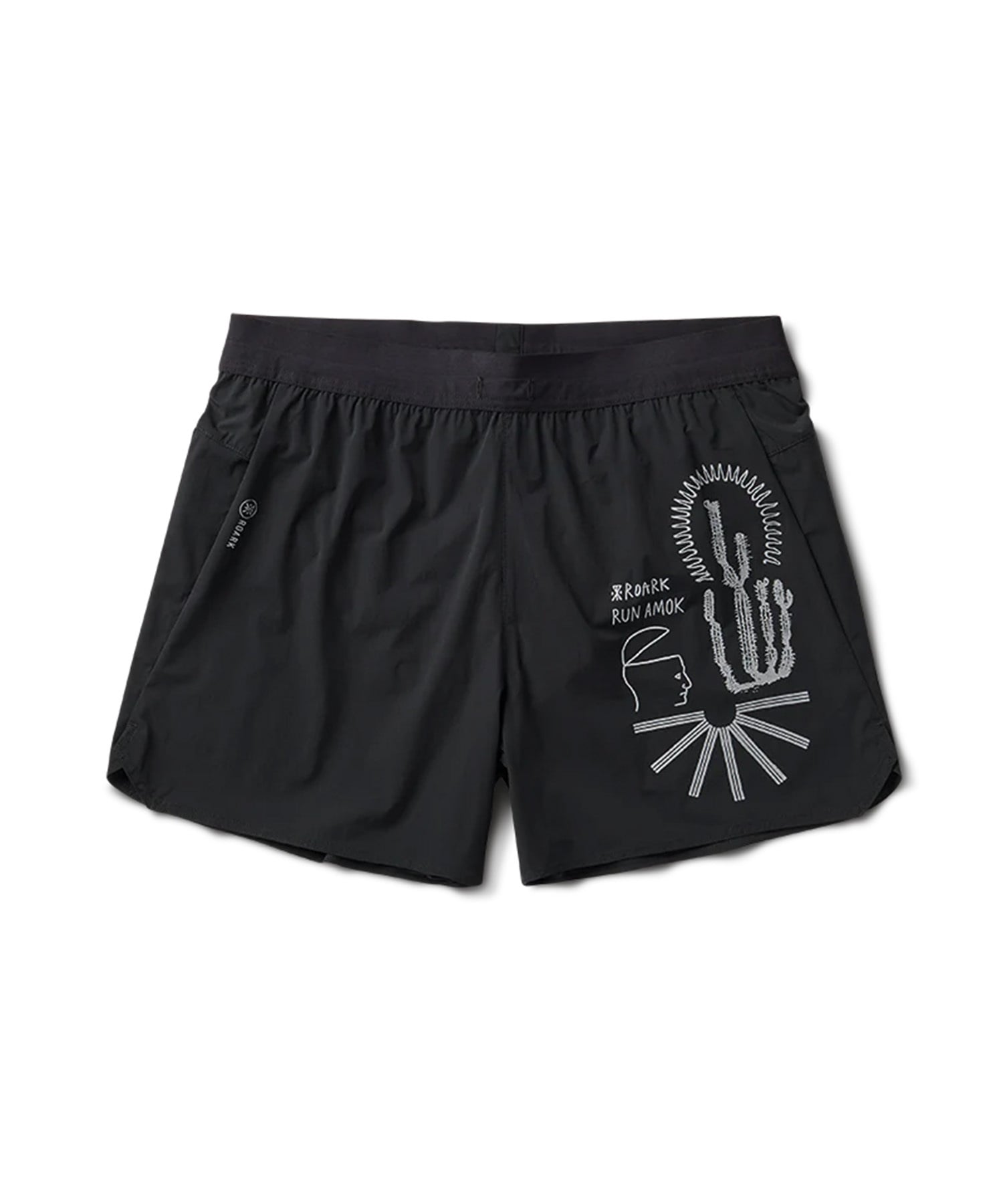 ROARK RUN AMOK ロアーク ランアモック ハーフパンツ ショートパンツ メンズ 軽量 ALTA 5 RS325-BLK(BLACK-S)