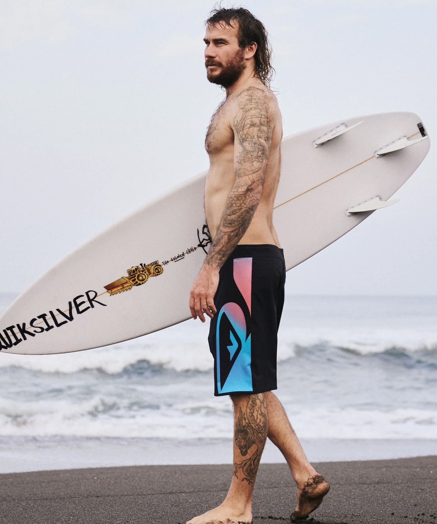 QUIKSILVER クイックシルバー 水着 海パン トランクス サーフパンツ メンズ ボードショーツ 撥水 ストレッチ 20インチ EQYBS04926(KVJ6-28inch)
