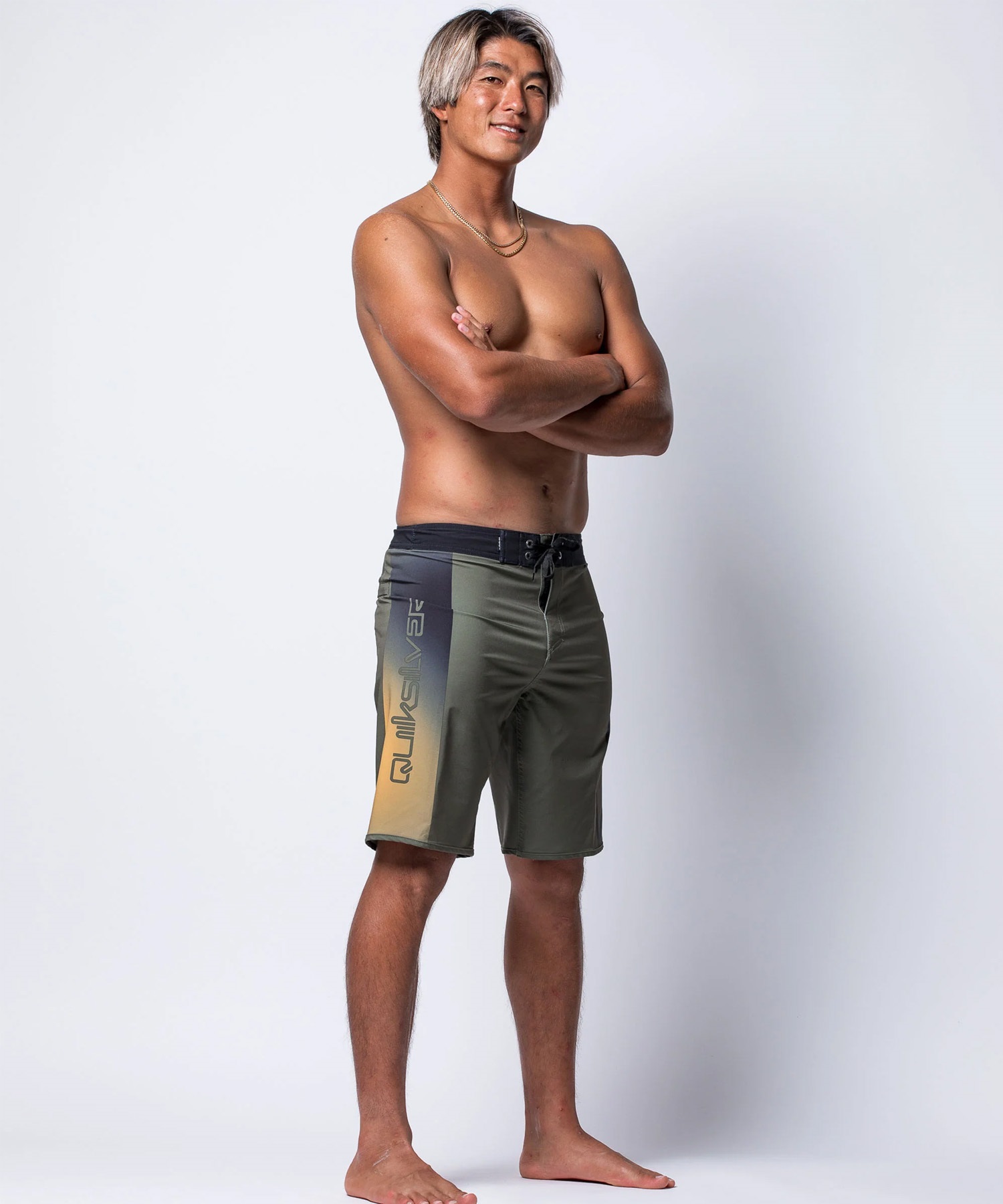 QUIKSILVER クイックシルバー 水着 海パン トランクス サーフパンツ メンズ ボードショーツ 撥水 ストレッチ 20インチ EQYBS04926(KVJ6-28inch)