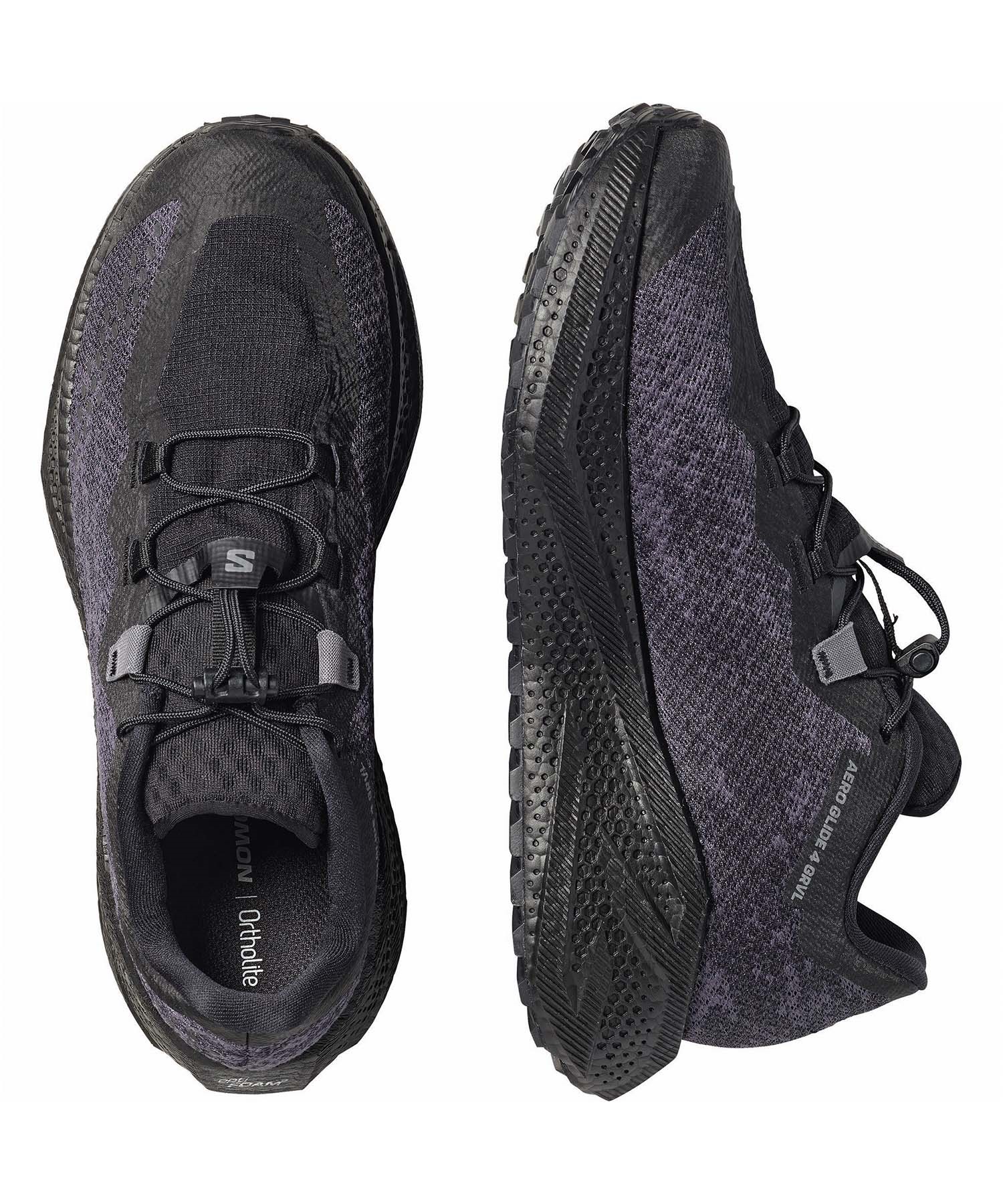 SALOMON サロモン エアロ グライド 4 グラベル L49174400 シューズ スニーカー アウトドア メンズ(Black-25.0cm)