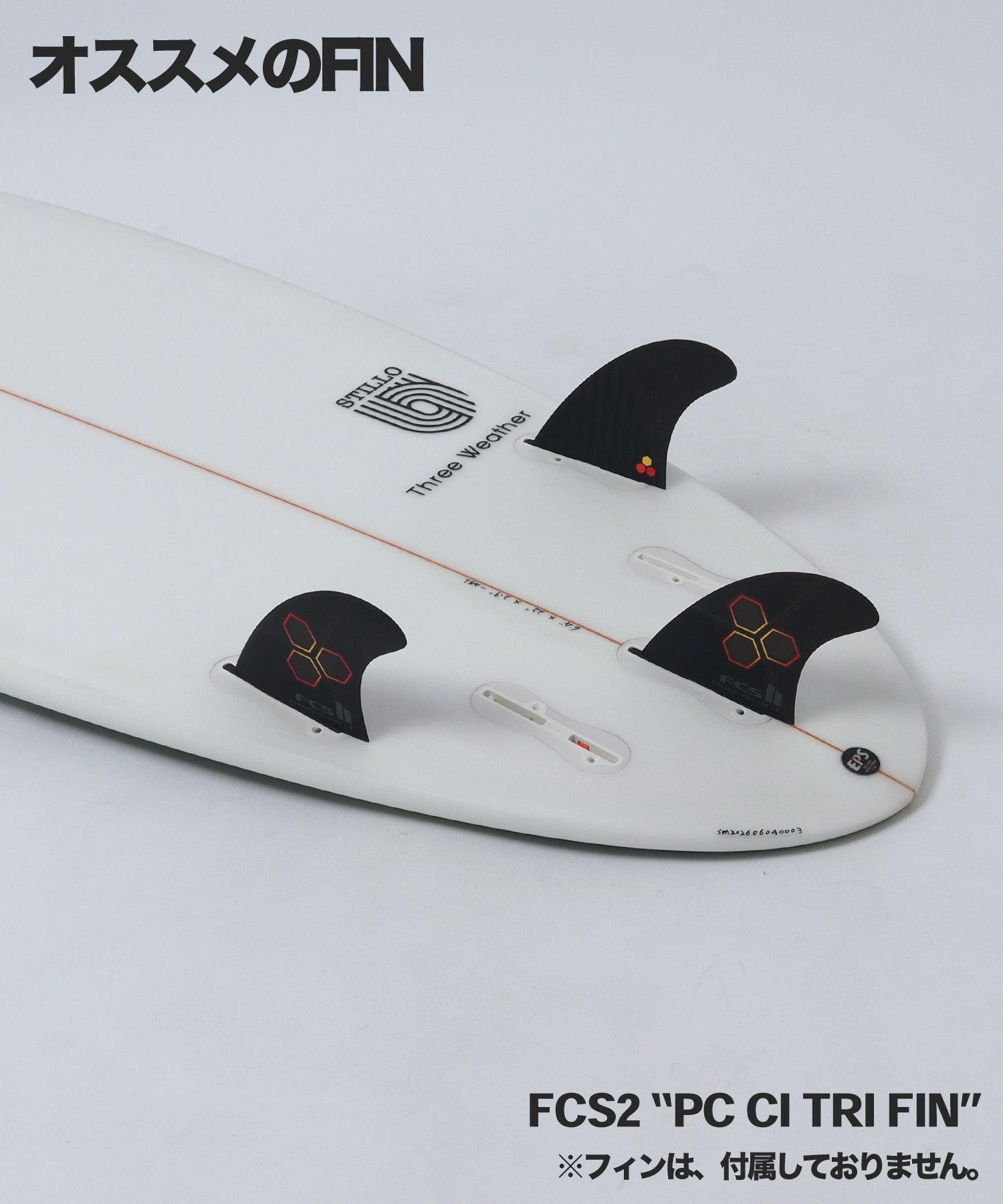 THREE WEATHER スリーウェザー STILLO ショートボード サーフボード(BLK-6.00ft)