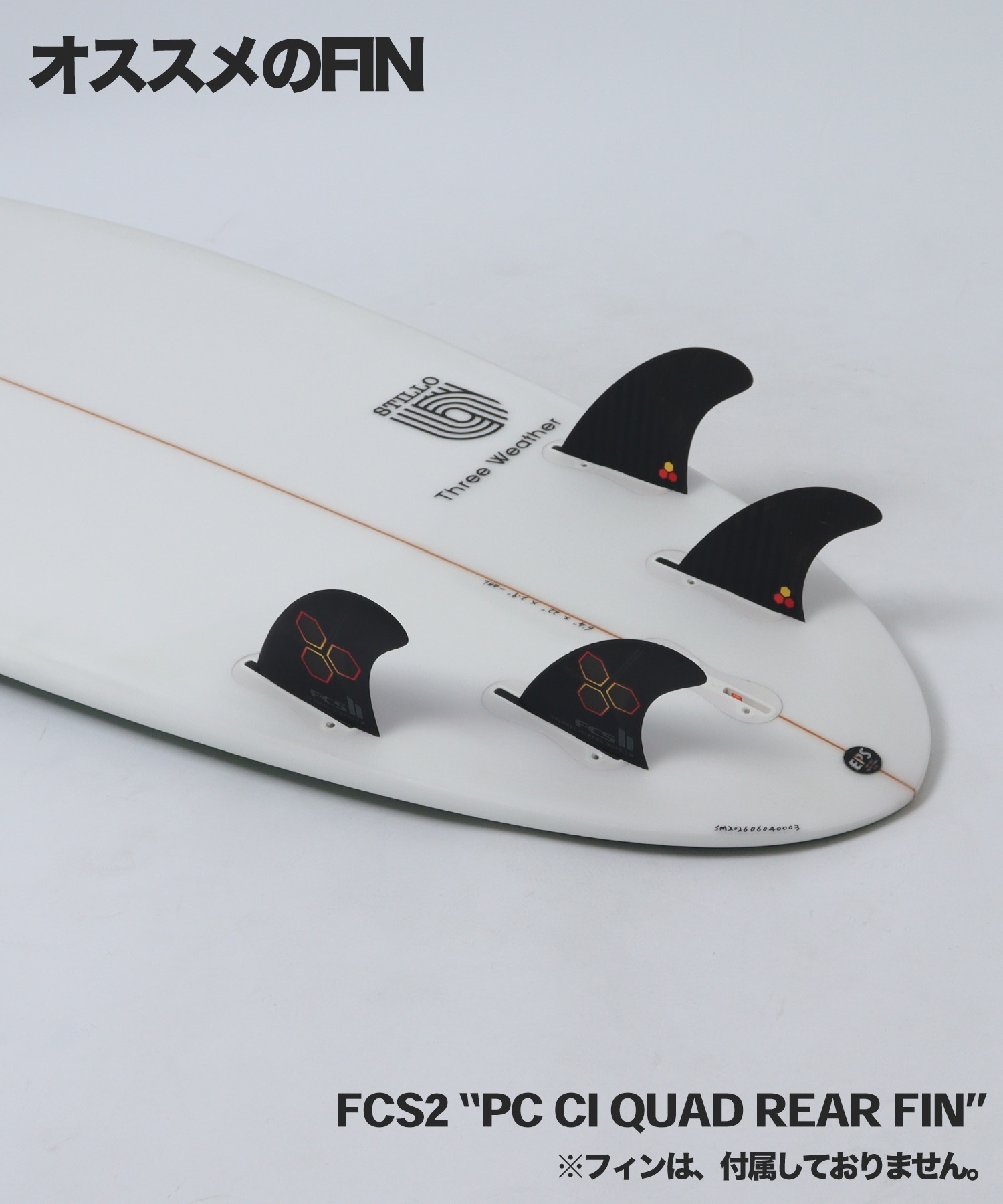 THREE WEATHER スリーウェザー STILLO ショートボード サーフボード(BLK-6.00ft)