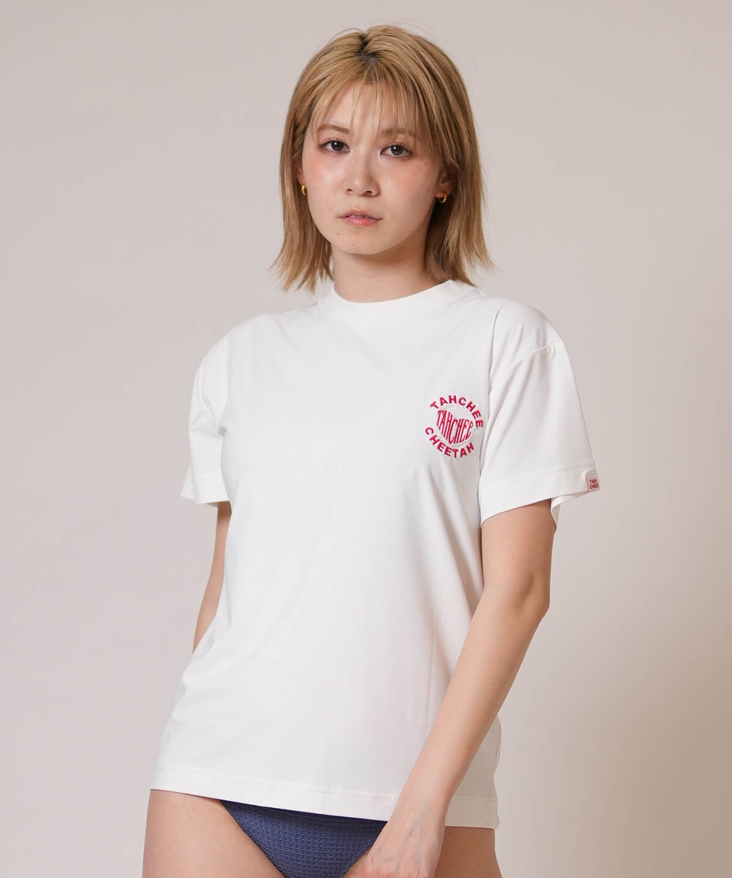 TAHCHEE ターチー 半袖 Tシャツ レディース バックプリント TC260900-04(BEIGE-M)