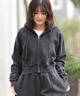 DC ディーシー ジップアップ パーカー レディース クロップド丈 ショート丈 26 WS HIDDEN SHORT Z LZH261309(BKS-M)
