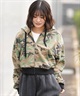 DC ディーシー ジップアップ パーカー レディース クロップド丈 ショート丈 26 WS HIDDEN SHORT Z LZH261309(BKS-M)