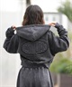 DC ディーシー ジップアップ パーカー レディース クロップド丈 ショート丈 26 WS HIDDEN SHORT Z LZH261309(BKS-M)