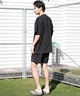 NEW ERA ニューエラ ハーフパンツ ショートパンツ メンズ ショーツ ストレッチ ナイロン パフォーマンスアパレル 撥水 14744514(BLK-M)
