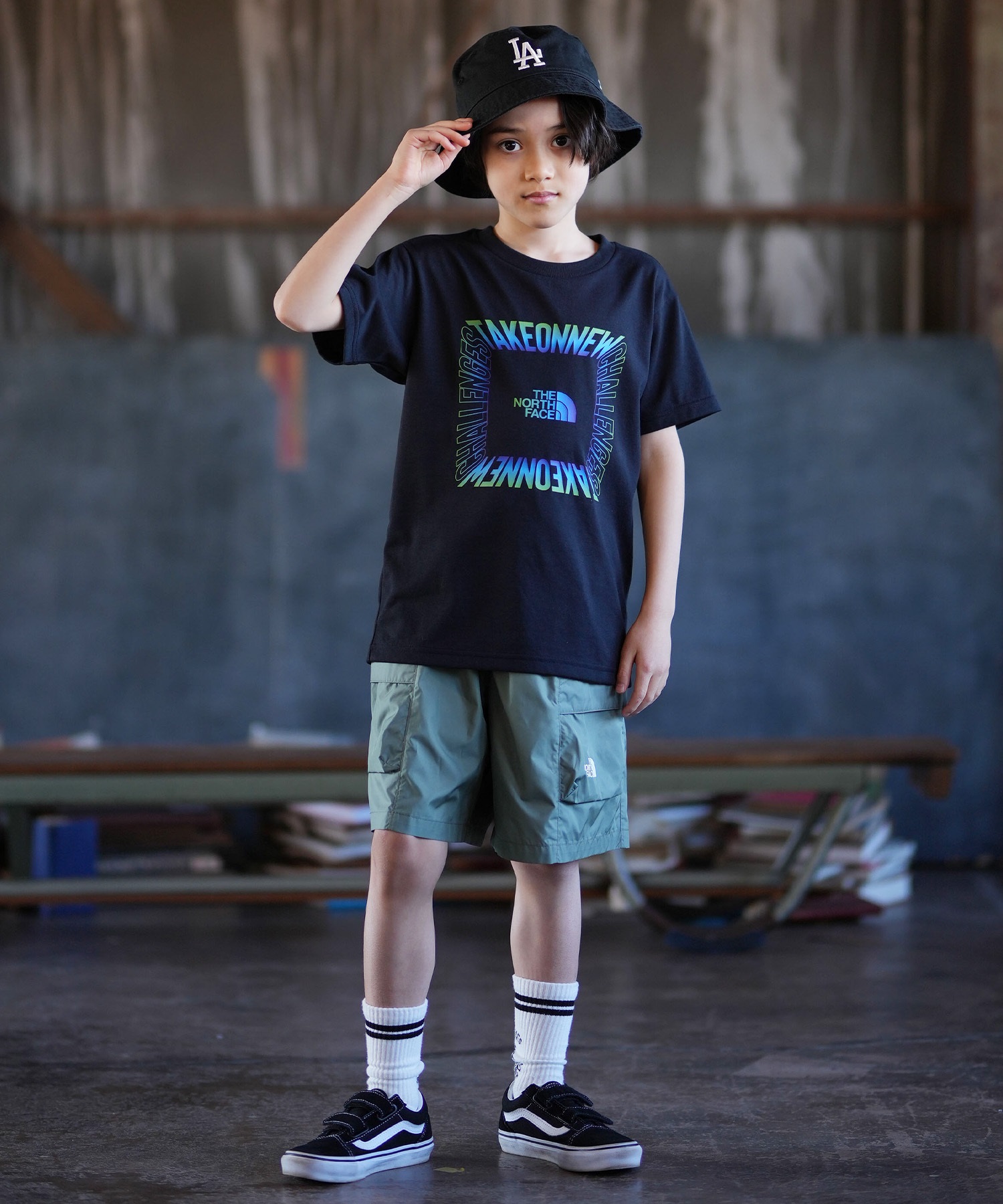 TNF コーデ