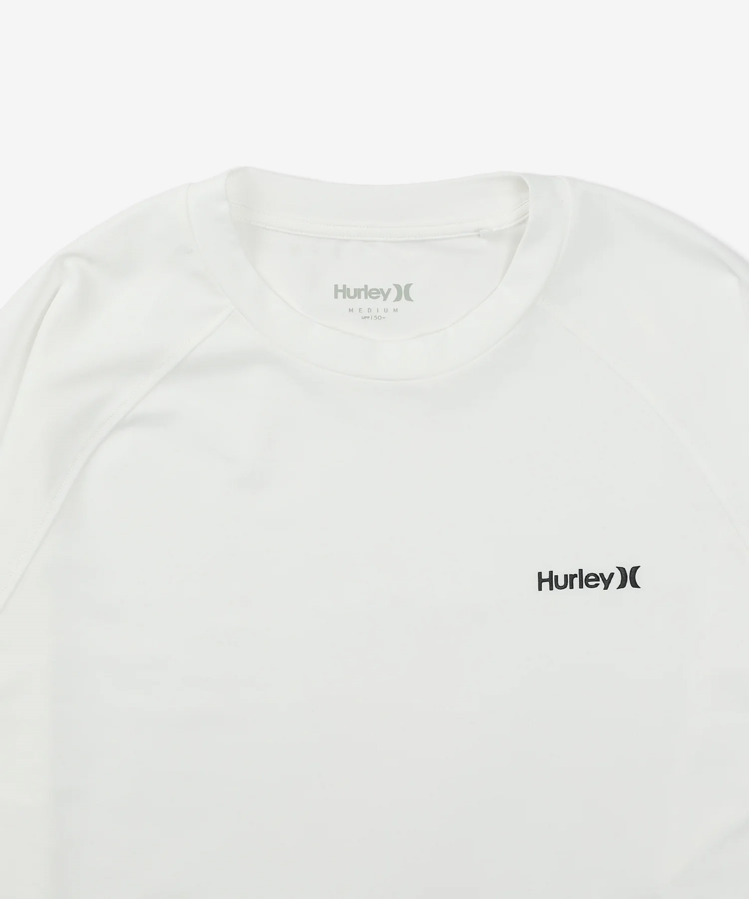 Hurley ハーレー 水着 ラッシュガード 長袖 Tシャツ ロンT メンズ UVカット ストレッチ 疎水性 抗菌防臭 水陸両用 MALS26106P(WHT-M)