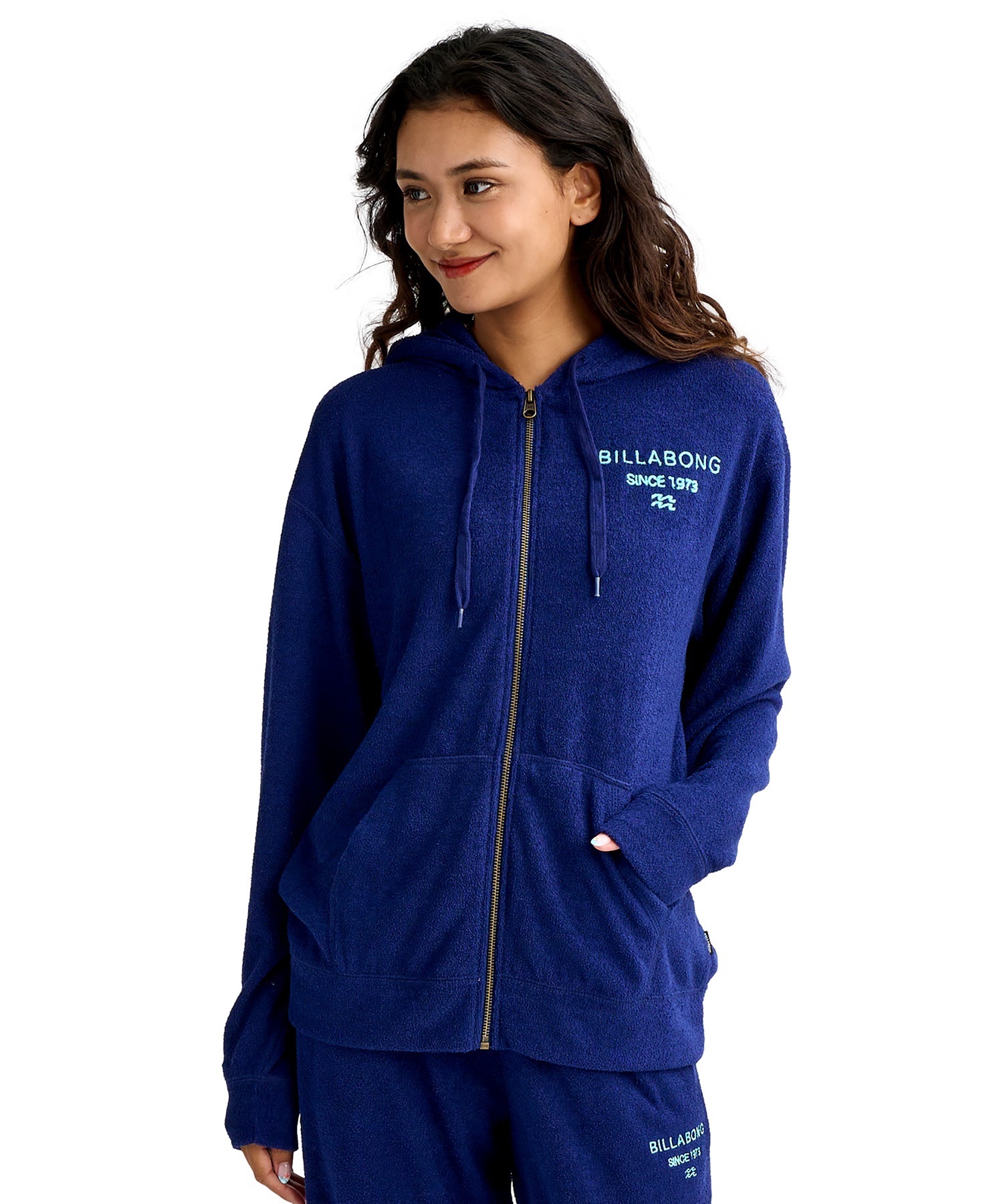BILLABONG ビラボン ジップアップ パーカー レディース パイル生地 セットアップ対応 BG013017(SCS-M)