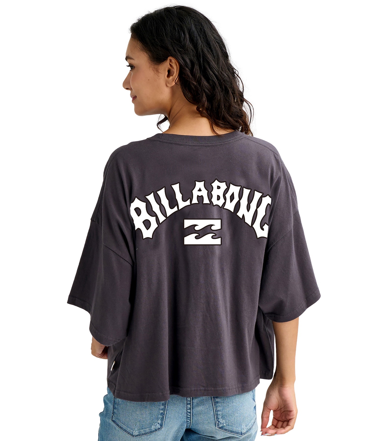 BILLABONG ビラボン 半袖 Tシャツ レディース PUFF ARCH WIDE LOOSE CROP BG013208(GUA-M)