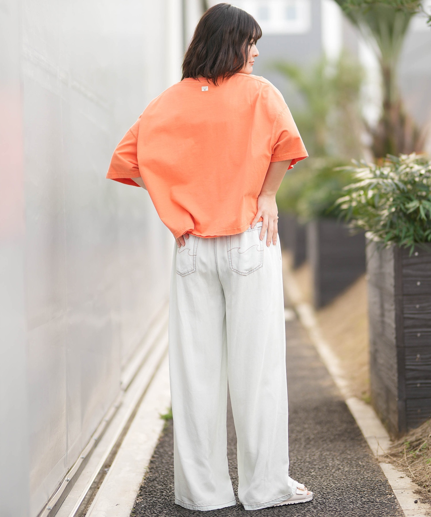 BILLABONG ビラボン 半袖 Tシャツ レディース GRAPHIC WIDE LOOSE CROP T BG013209(OFB-M)