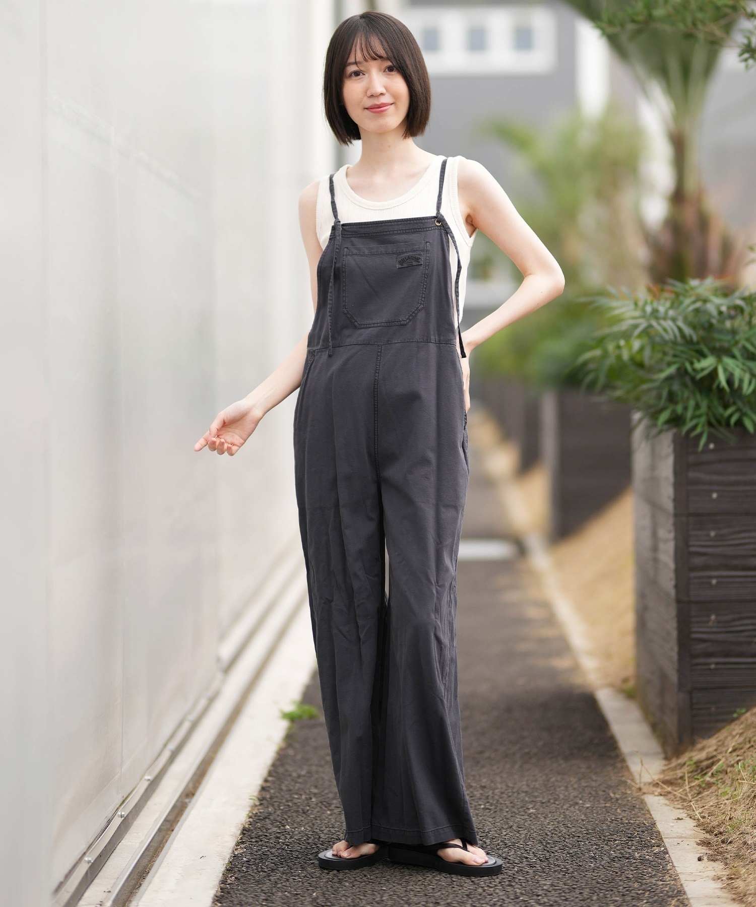 BILLABONG ビラボン オールインワン レディース サロペット パンツ WOVEN SALOPETTE BG013712(BLC-M)