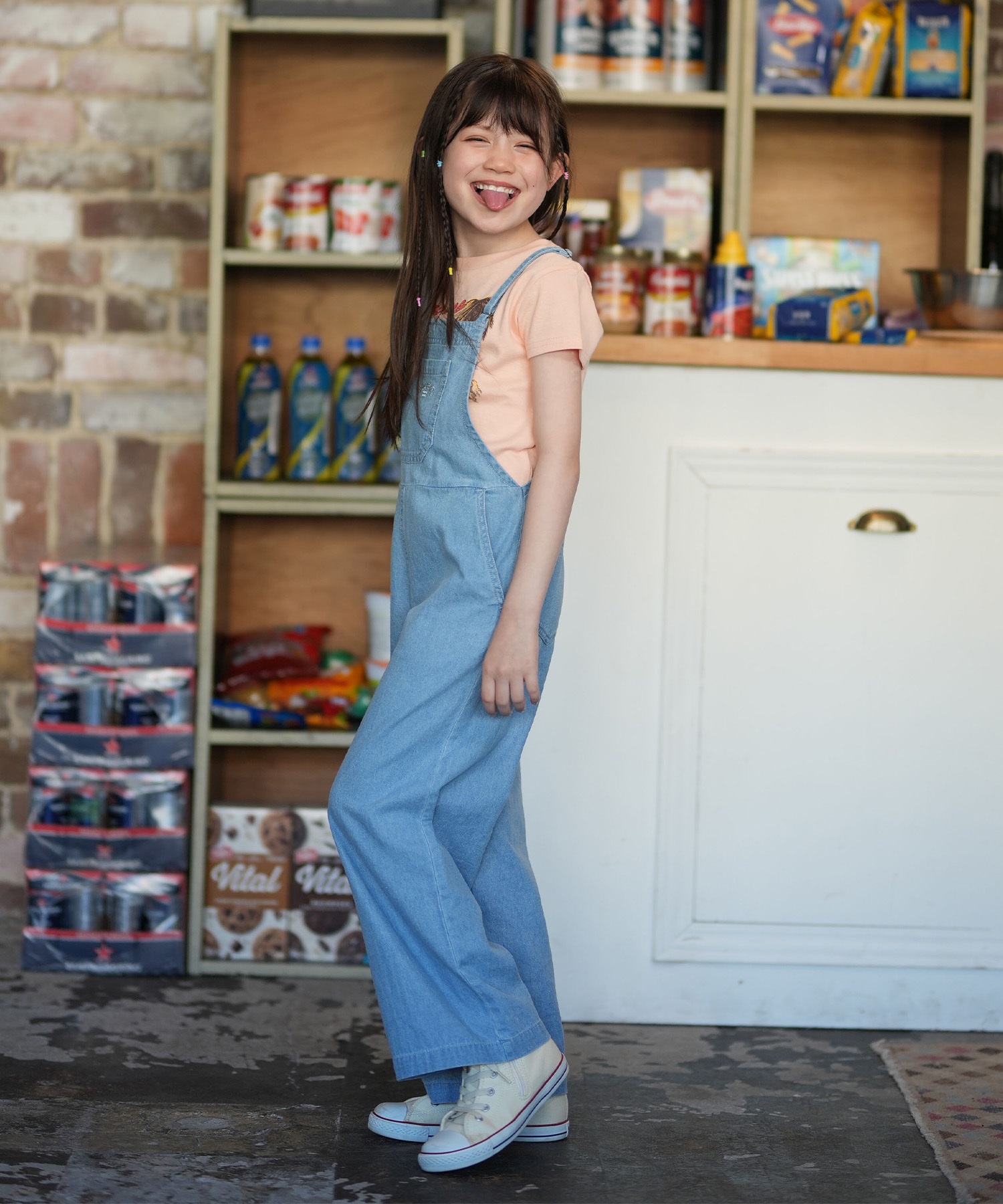 BILLABONG ビラボン オールインワン オーバーオール キッズ ジュニア 子供 女の子 WOVEN SALOPETTE BG015751(BLC-130cm)