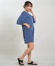 RIKKA FEMME リッカファム オールインワン ロンパース レディース パイル生地 ショート丈 吸水速乾 UVカット RF6S-1406(GRY-FREE)