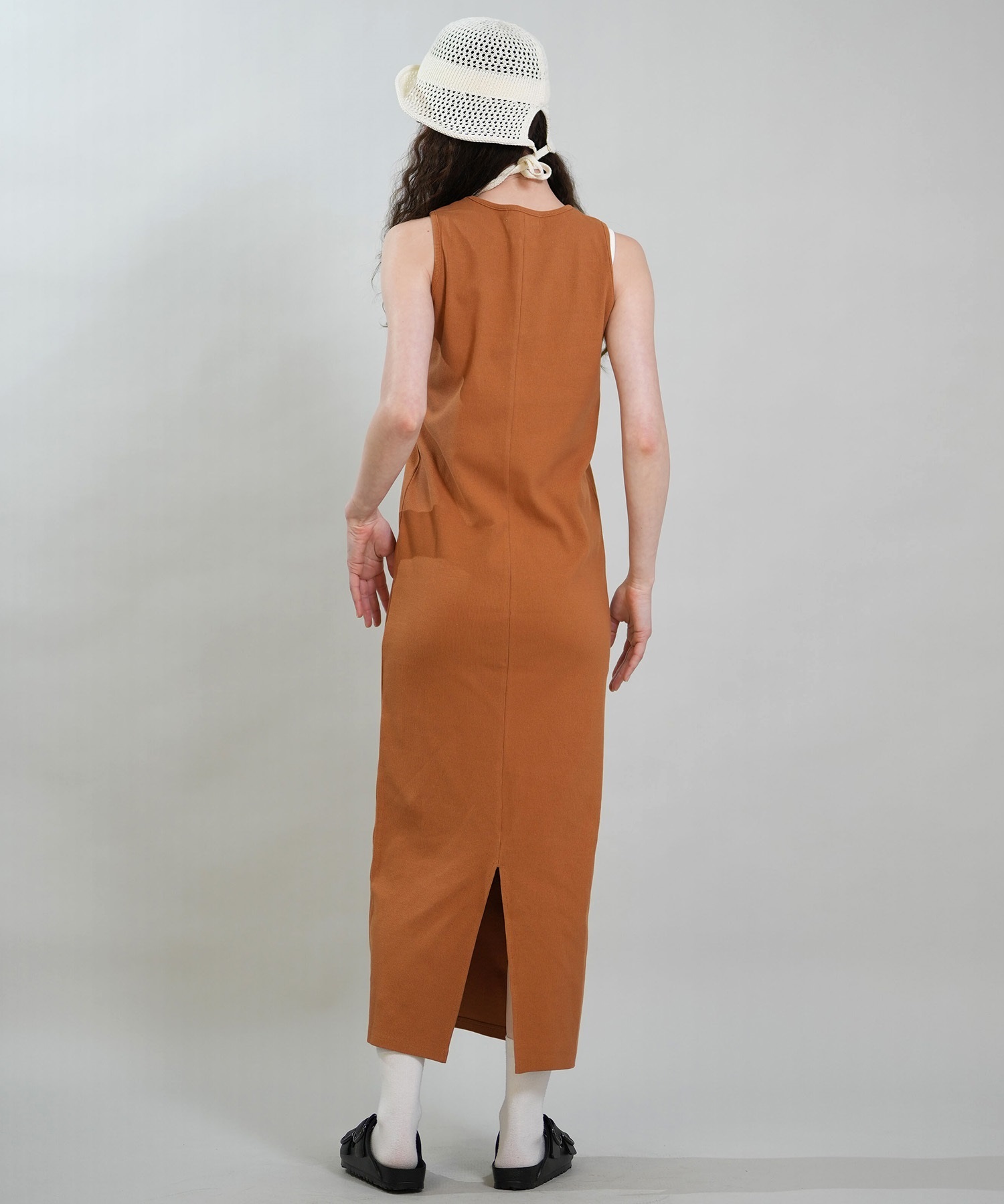 RIKKA FEMME リッカファム ワンピース レディース リブワンピ ロング丈 RF6S-1408(GRY-FREE)