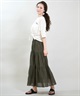 RIKKA FEMME リッカファム 半袖 Tシャツ レディース バックプリント 結びデザイン 吸水速乾 UVカット RF6S-2103(WHT-FREE)