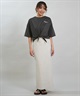 RIKKA FEMME リッカファム 半袖 Tシャツ レディース バックプリント 結びデザイン 吸水速乾 UVカット RF6S-2103(WHT-FREE)