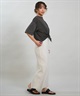 RIKKA FEMME リッカファム 半袖 Tシャツ レディース バックプリント 結びデザイン 吸水速乾 UVカット RF6S-2103(WHT-FREE)