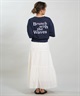 RIKKA FEMME リッカファム 半袖 Tシャツ レディース バックプリント 結びデザイン 吸水速乾 UVカット RF6S-2103(WHT-FREE)