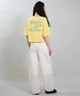 RIKKA FEMME リッカファム 半袖 Tシャツ レディース バックプリント 結びデザイン 吸水速乾 UVカット RF6S-2103(WHT-FREE)