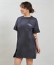 RIKKA FEMME リッカファム 半袖 Tシャツ レディース ワンピース Tシャツワンピ バックプリント RF6S-2105(GRY-FREE)