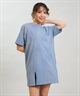 RIKKA FEMME リッカファム 半袖 Tシャツ レディース ワンピース Tシャツワンピ バックプリント RF6S-2105(GRY-FREE)