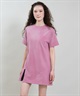 RIKKA FEMME リッカファム 半袖 Tシャツ レディース ワンピース Tシャツワンピ バックプリント RF6S-2105(GRY-FREE)