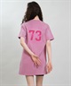 RIKKA FEMME リッカファム 半袖 Tシャツ レディース ワンピース Tシャツワンピ バックプリント RF6S-2105(GRY-FREE)