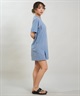 RIKKA FEMME リッカファム 半袖 Tシャツ レディース ワンピース Tシャツワンピ バックプリント RF6S-2105(GRY-FREE)