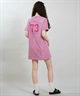 RIKKA FEMME リッカファム 半袖 Tシャツ レディース ワンピース Tシャツワンピ バックプリント RF6S-2105(GRY-FREE)