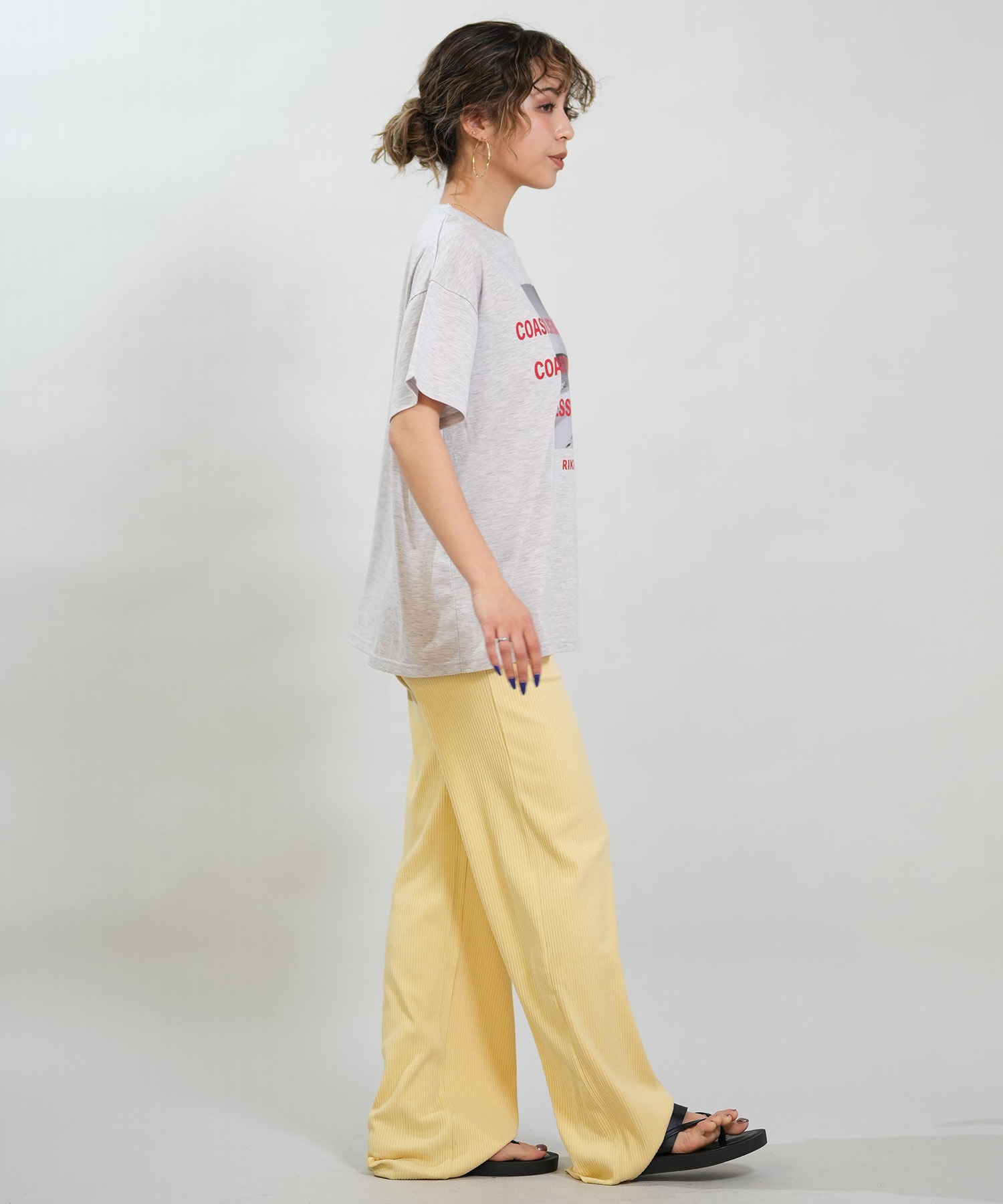 RIKKA FEMME リッカファム 半袖 Tシャツ レディース フォトT UVカット 接触冷感 RF6S-2107(WHT-FREE)