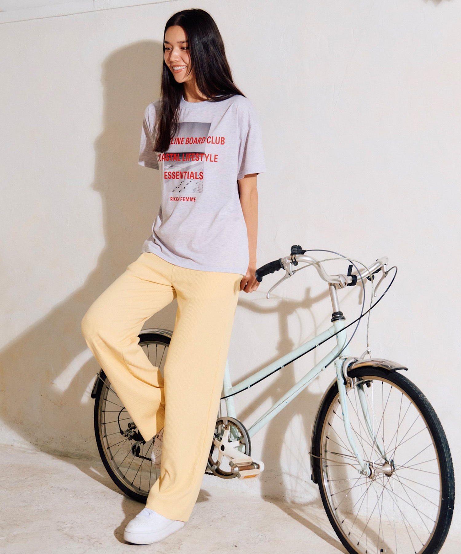 RIKKA FEMME リッカファム 半袖 Tシャツ レディース フォトT UVカット 接触冷感 RF6S-2107(WHT-FREE)