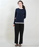 RIKKA FEMME リッカファム 長袖 Tシャツ ロンT レディース 重ね着風 UVカット 接触冷感 RF6S-2202(GRY-SM)