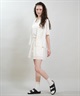 RIKKA FEMME リッカファム 半袖 シャツ レディース レース刺繍 セットアップ対応 RF6S-2401(WHT-FREE)