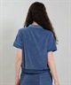 RIKKA FEMME リッカファム 半袖 ポロシャツ レディース パイル生地 吸水速乾 UVカット セットアップ対応 RF6S-2501(GRY-FREE)