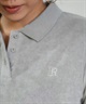 RIKKA FEMME リッカファム 半袖 ポロシャツ レディース パイル生地 吸水速乾 UVカット セットアップ対応 RF6S-2501(GRY-FREE)