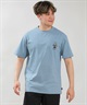 RIP CURL リップカール 半袖 Tシャツ メンズ UVカット SEARCH ICON RASH RCM6S-4303(BLK-M)