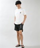 RIP CURL リップカール 半袖 Tシャツ メンズ UVカット SEARCH ICON RASH RCM6S-4303(BLK-M)