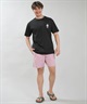 RIP CURL リップカール 半袖 Tシャツ メンズ UVカット SEARCH ICON RASH RCM6S-4303(BLK-M)