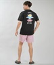 RIP CURL リップカール 半袖 Tシャツ メンズ UVカット SEARCH ICON RASH RCM6S-4303(BLK-M)